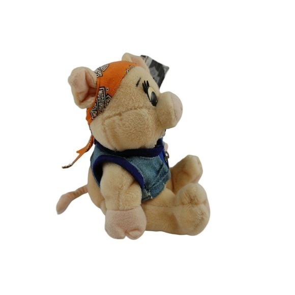 Harley Davidson bean bag RACER plush toy 1997 NWT‎ Pig - Picture 3 of 9